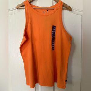 NWT GAP Tangerine Orange, Fitted, ribbed Tank Top